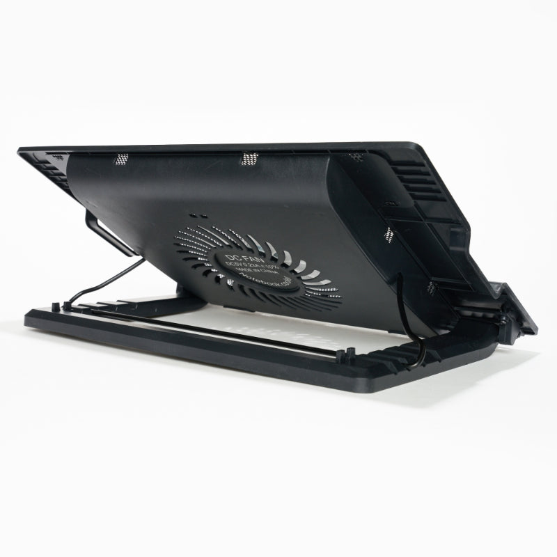 Slim And Portable USB Powered Laptop Cooling Pad With Adjustable Height, Ergonomic Design, And Advanced Airflow Technology