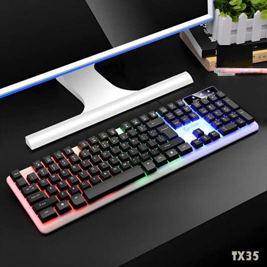 TX35 Limeide RGB Suspension Backlit Lightweight Luminous Wired Gaming Keyboard