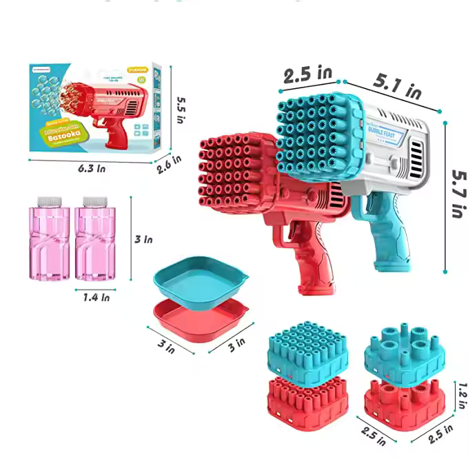 36 Holes Bubble Toys Gun