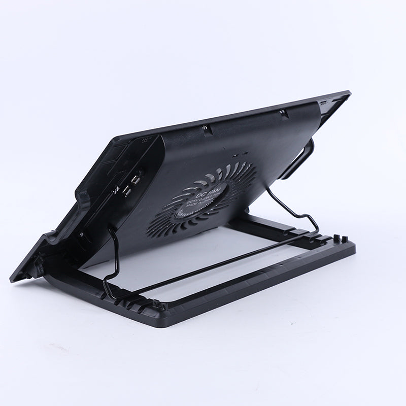 Slim And Portable USB Powered Laptop Cooling Pad With Adjustable Height, Ergonomic Design, And Advanced Airflow Technology